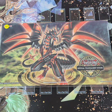 Yugioh Red Eyes Darkness Metal Dragon Playmat OTS Back to Duel Promo Official