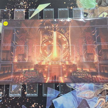 Flesh and Blood Dynasty Throne Armory Champion Promo Playmat