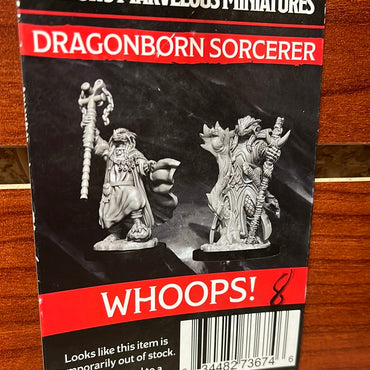 D&D miniature Dragonborn sorcerer Wave 8