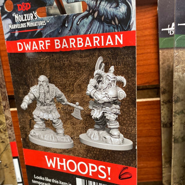 D&D Miniature Dwarf Barbarian Wave 6