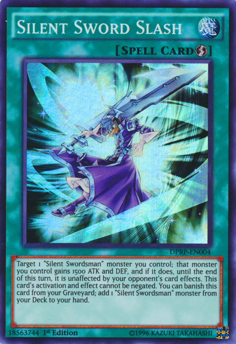 yugioh silent cards Silent Sword Slash [DPRP-EN004] Super Rare