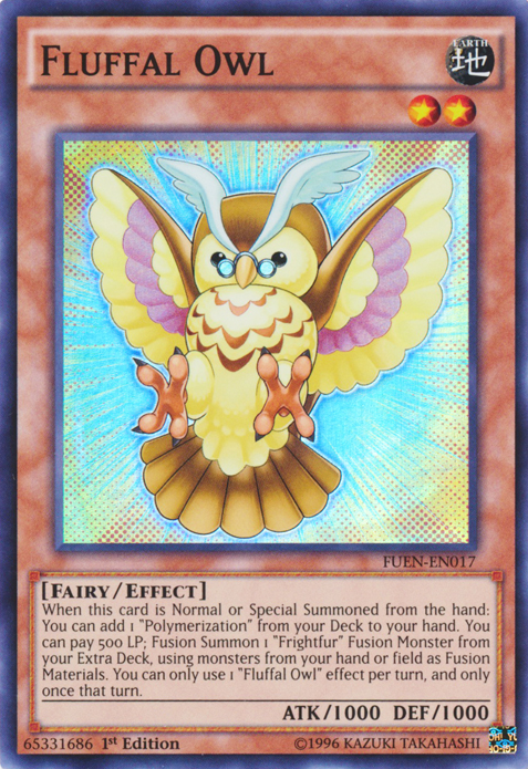 fluffal yugioh cards Fluffal Owl [FUEN-EN017] Super Rare Moderately Played Unlimited