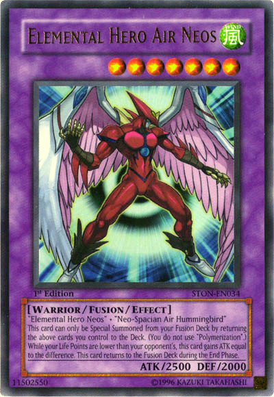 yugioh cards neo spacian Elemental Hero Air Neos [STON-EN034] Ultra Rare