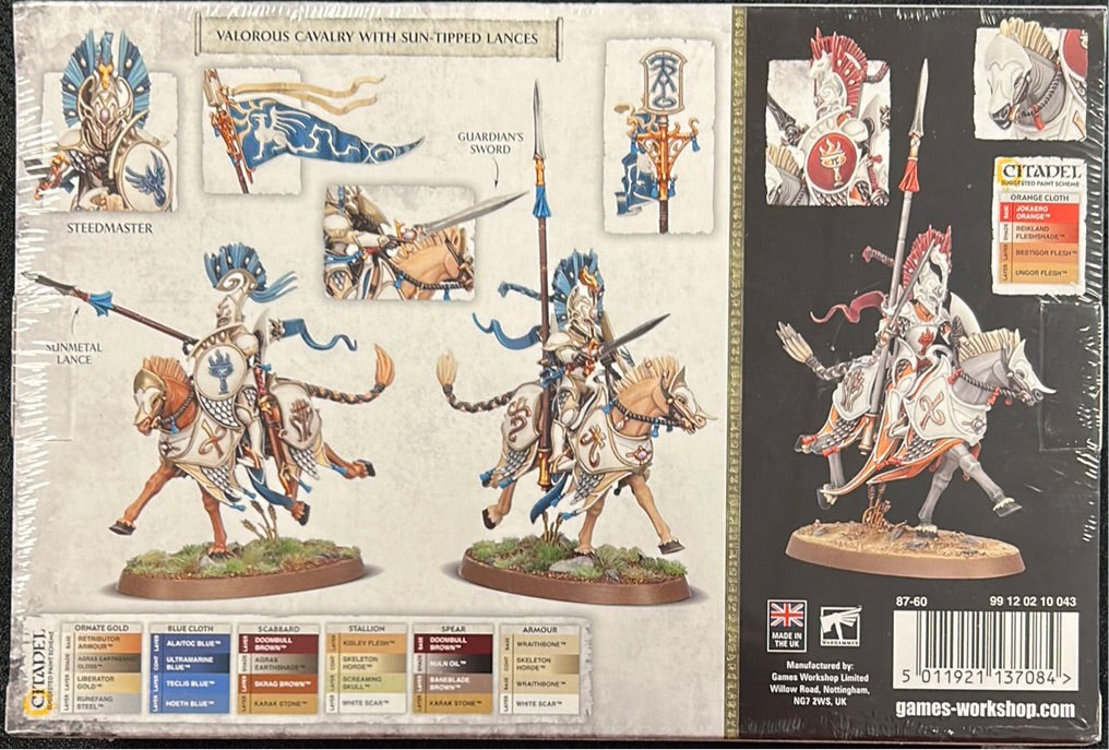 Games Workshop Warhammer AoS - Lumineth Realm-Lords Vanari DawnRiders Miniature Set