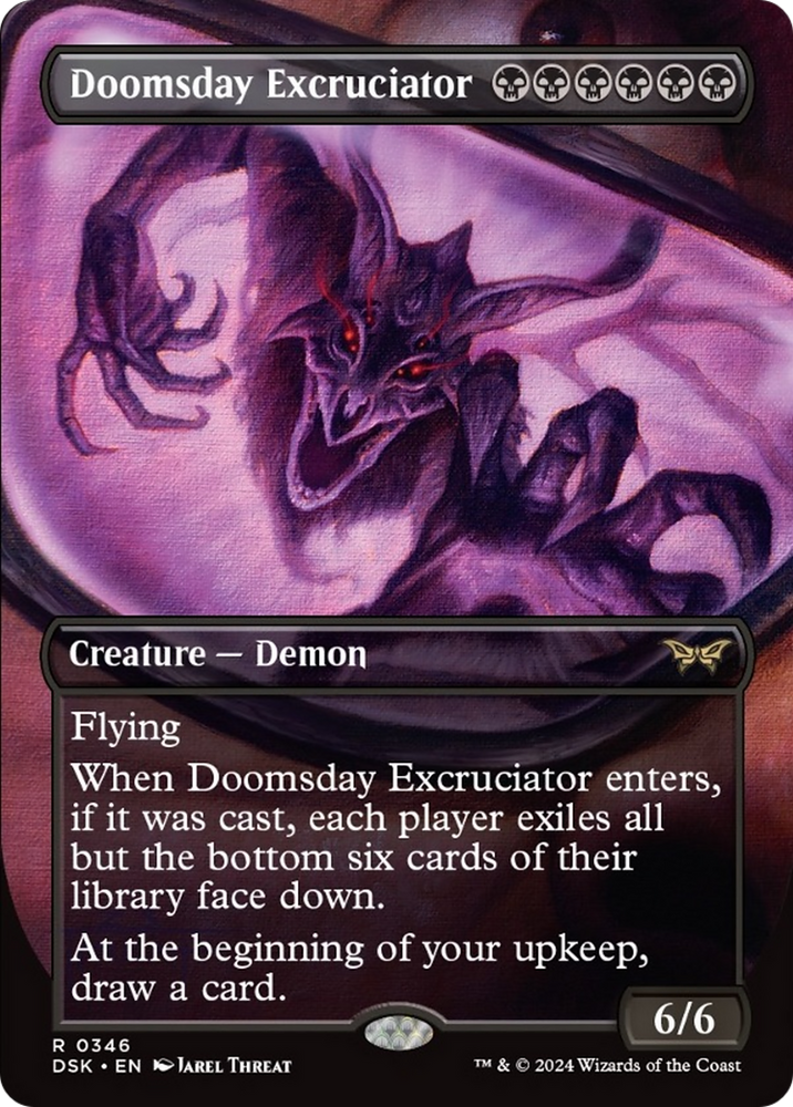 Doomsday Excruciator (Borderless) [Duskmourn: House of Horror]