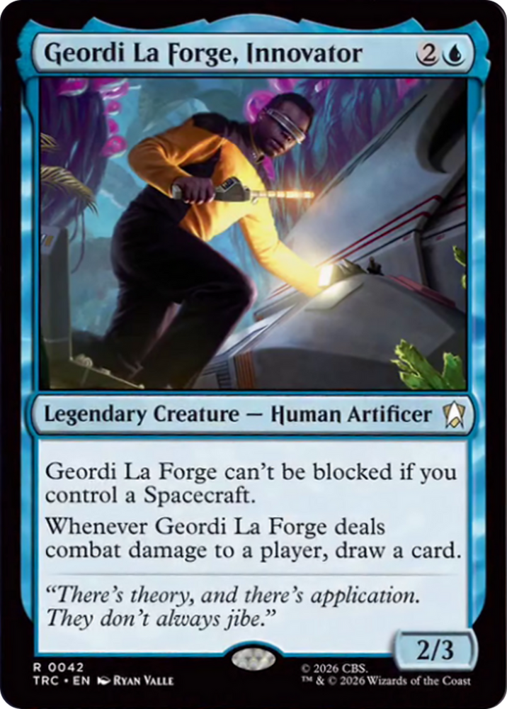 Geordi La Forge, Innovator (Surge Foil) [Star Trek Commander]