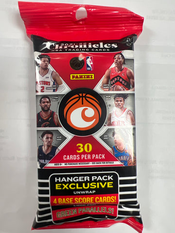 2021-2022 Panini Chronicles Basketball Hanger Pack (Green Parallels)