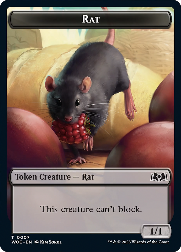 Eldrazi Spawn (MH3) // Rat (WOE) Double-Sided Token [The List]