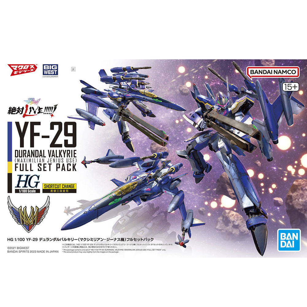 HG 1/100 YF-29 DURAND MAX FULL SET MK