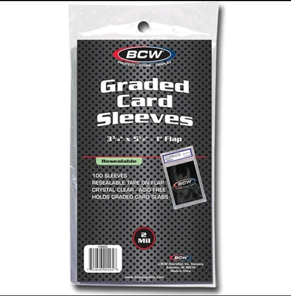 BCW Resealable Graded Card Sleeves