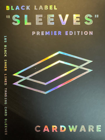 Cardware - Black Premier Edition Black Inner Lined Trading Card Sleeves