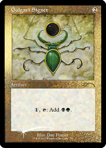 Golgari Signet (Retro) (Foil Etched) [Secret Lair Drop Series]