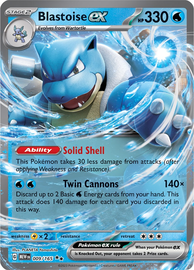 Blastoise ex (009/165) (Jumbo Card) [Scarlet & Violet 151]