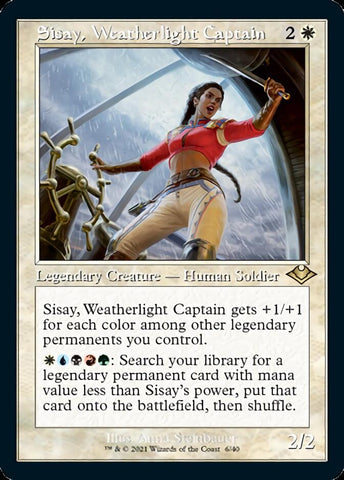 Sisay, Weatherlight Captain (Retro Foil Etched) [Modern Horizons]