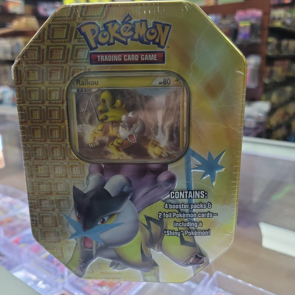 Pokemon Raikou Legendary Tin - Sealed Pokemon Raikou Legendary Tin - Sealed