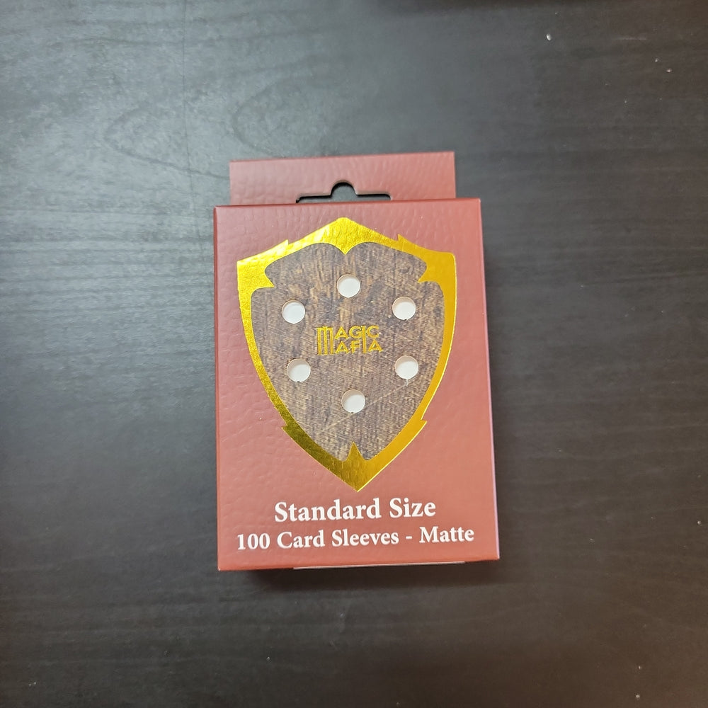 Magic Mafia 100 Standard Size Card Sleeves - White Matte