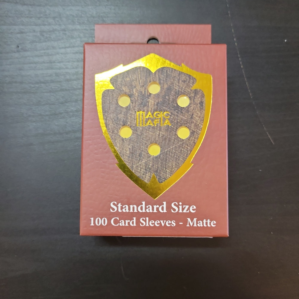 Magic Mafia 100 Standard Size Card Sleeves - Yellow Matte