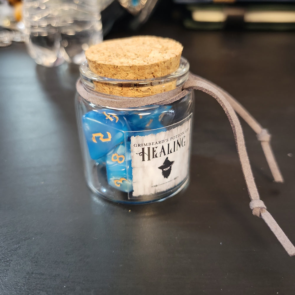 Grimbeards Dice Potion - Sky Blue