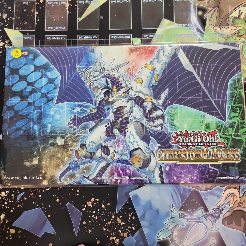 Yugioh Official Konami OTS Playmat Cyberstorm Access Sneak Peak Playmat 2023