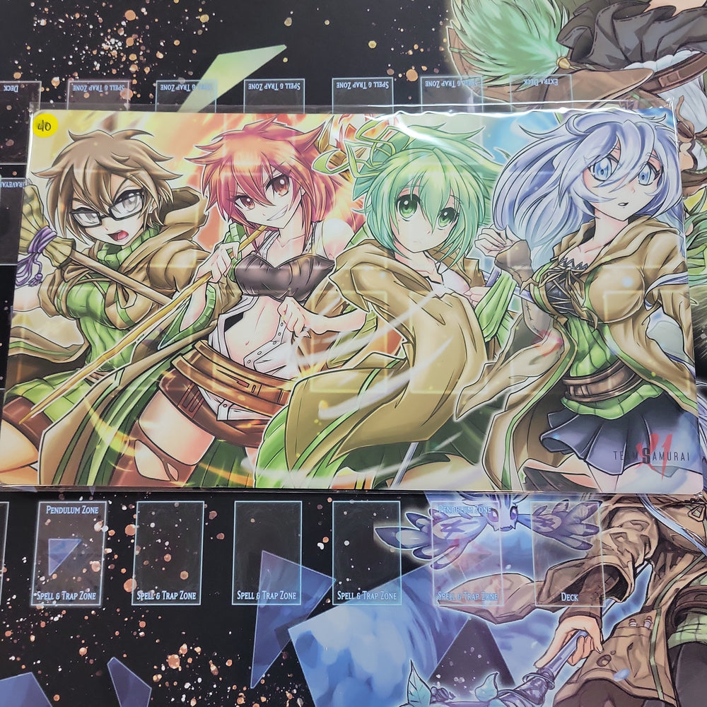 Yu-Gi-Oh - The Elemental Charmers Playmat - Team Samurai