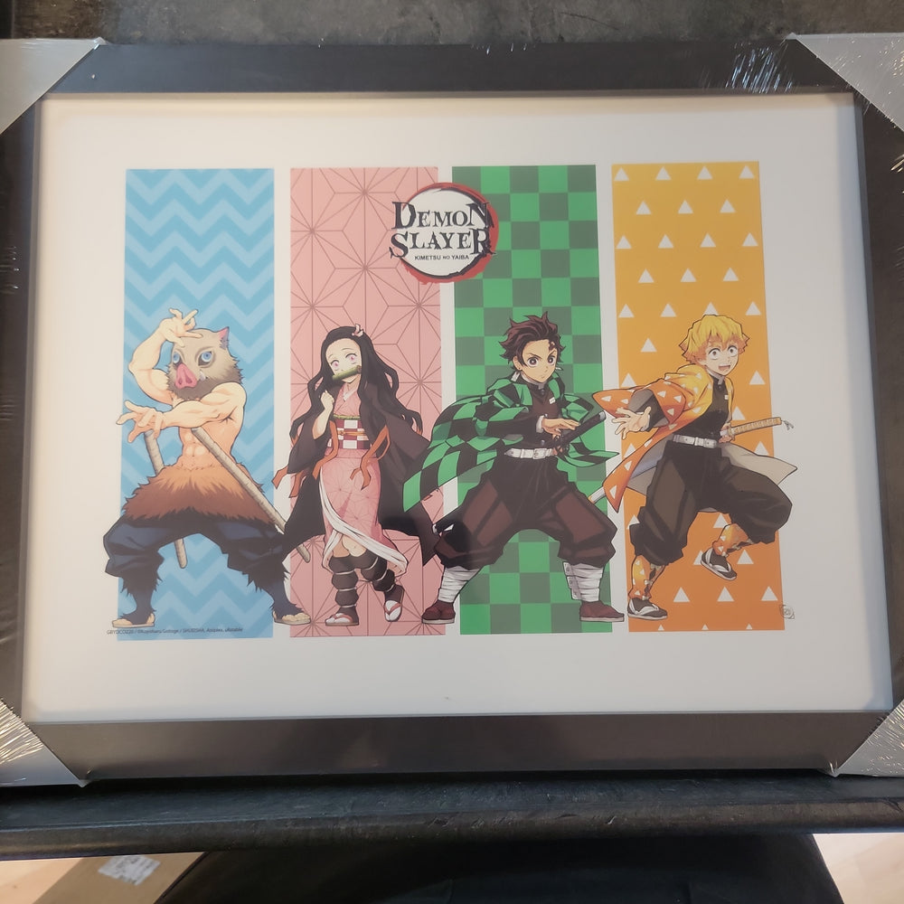 Demon Slayer - Kimetsu no Yaiba S2 Group Framed Print