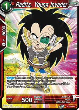 Raditz, Young Invader (P-294) [Tournament Promotion Cards]
