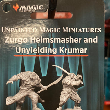 Magic the gathering Miniatures  zurgo helmsmasher and unyielding krumar Wave 4/16