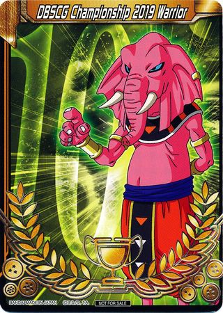 DBSCG Championship 2019 Warrior (Merit Card) - Universe 10 "Rumush" (10) [Tournament Promotion Cards]