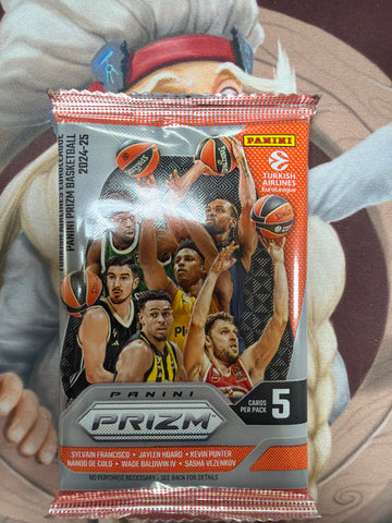 2024-25 Panini Turkish Airlines Euroleague Prizm Basketball Hobby Pack