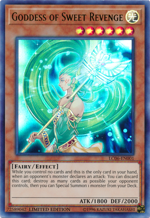 Goddess of Sweet Revenge (Ultra Rare) : LC06-EN001 - Yu-Gi-Oh! Single Card Goddess of Sweet Revenge (Ultra Rare) : LC06-EN001 - Yu-Gi-Oh! Single Card