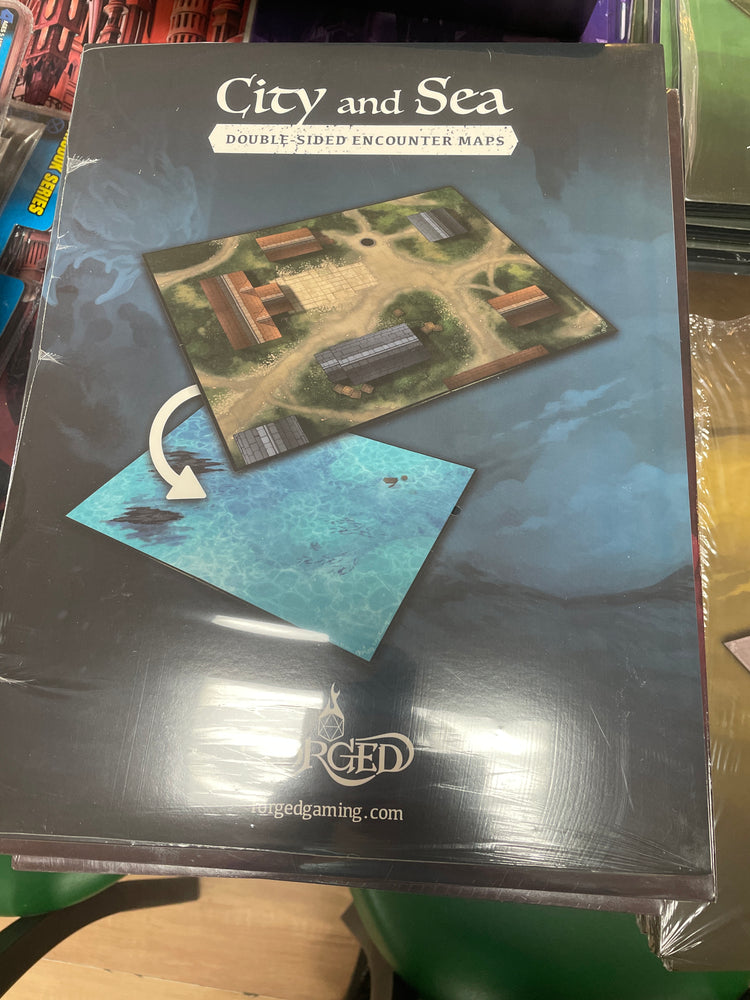 City and Sea Double-Sided Encounter Maps