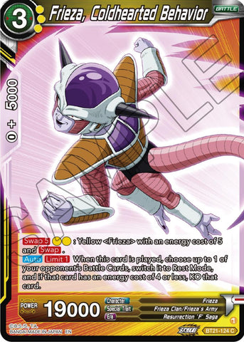 Frieza, Coldhearted Behavior (BT21-124) [Wild Resurgence]