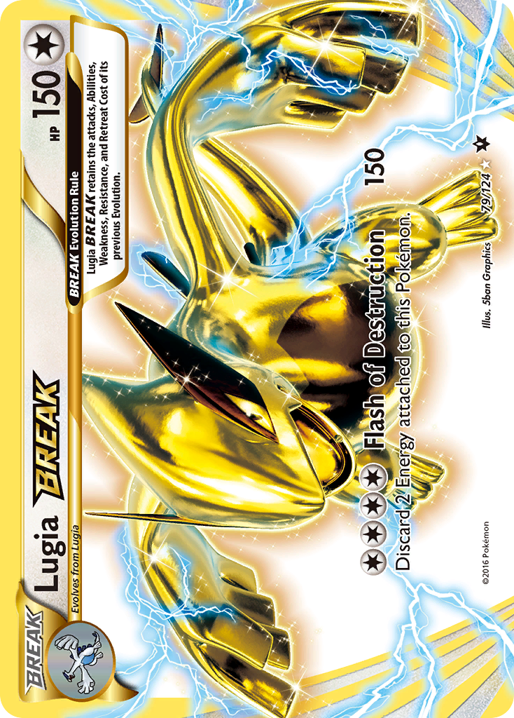 Lugia BREAK 79/124 - XY Fates Collide Holofoil Lightly Played Lugia BREAK 79/124 - XY Fates Collide Holofoil Lightly Played