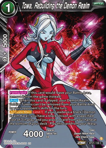 Towa, Rebuilding the Demon Realm (BT21-138) [Wild Resurgence]