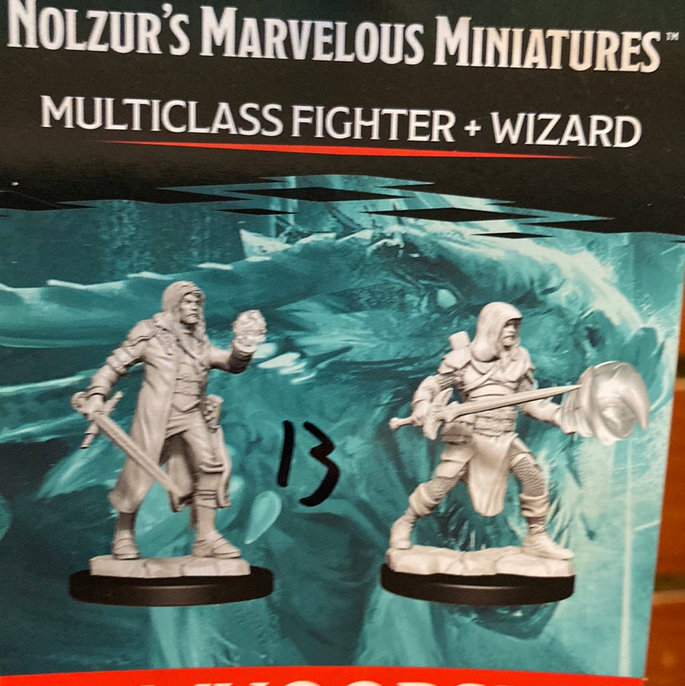 Dungeons and Dragons mini Multiclass Multiclass Fighter + Wizard Wave 13
