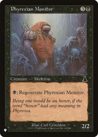 Phyrexian Monitor [The List]