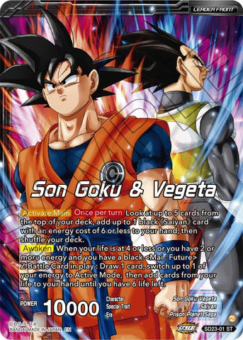 Son Goku & Vegeta // SSB Vegito, Shining Warrior (SD23-01) [Critical Blow]