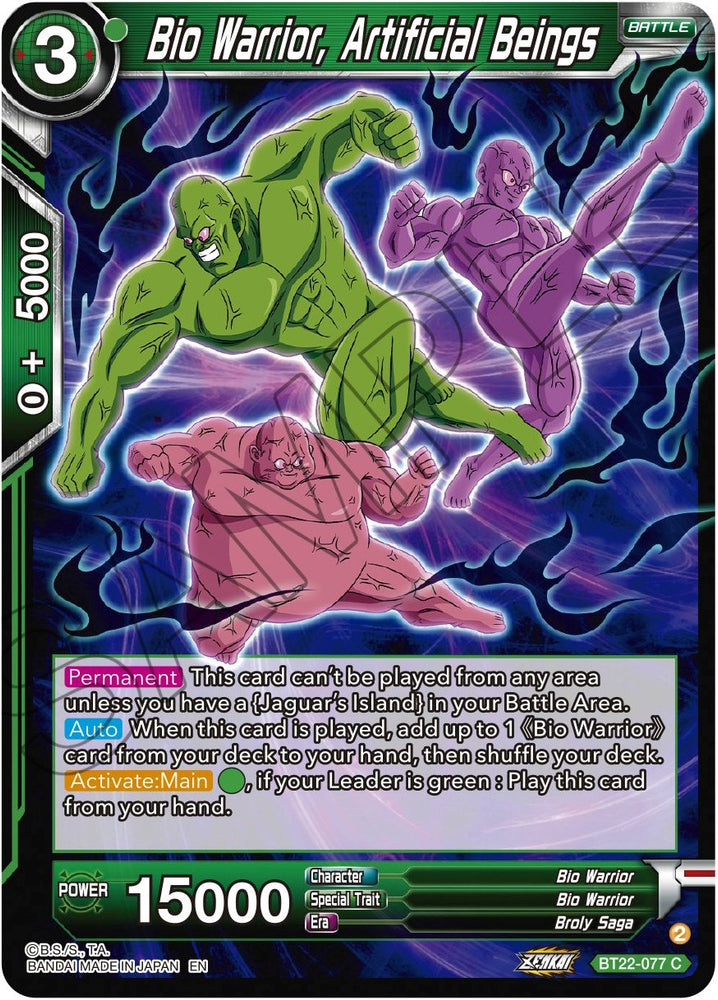 Bio Warrior, Artificial Beings (BT22-077) [Critical Blow]