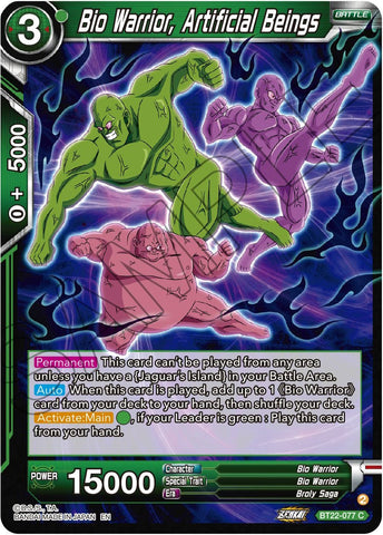 Bio Warrior, Artificial Beings (BT22-077) [Critical Blow]