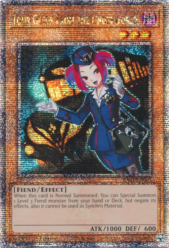 yugioh card edition guide Yu-Gi-Oh! Main Set Rarity When this card is Normal Summoned Tour Guide From the Underworld