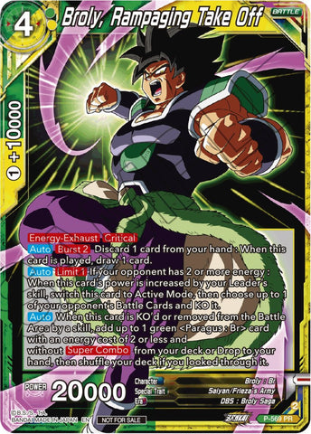 Broly, Rampaging Take Off (Zenkai Series Tournament Pack Vol.6) (P-569) [Tournament Promotion Cards]