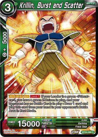 Krillin, Burst and Scatter (BT24-068) [Beyond Generations]