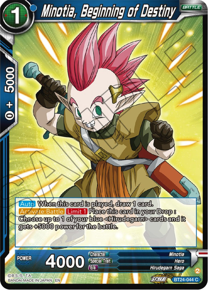 Minotia, Beginning of Destiny (BT24-044) [Beyond Generations]