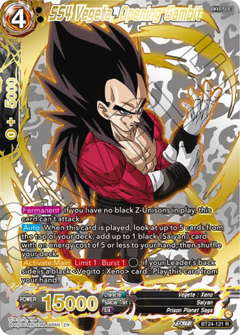 SS4 Vegeta, Opening Gambit (Collector Booster) (BT24-121) [Beyond Generations]