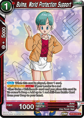 Bulma, World Protection Support (BT25-015) [Legend of the Dragon Balls]