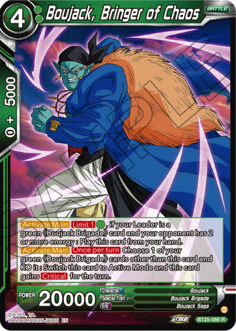 Boujack, Bringer of Chaos (BT25-086) [Legend of the Dragon Balls]