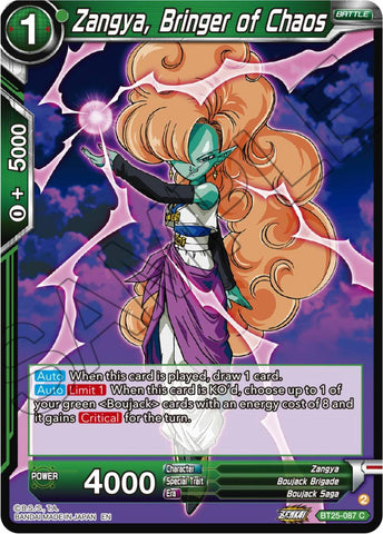 Zangya, Bringer of Chaos (BT25-087) [Legend of the Dragon Balls]