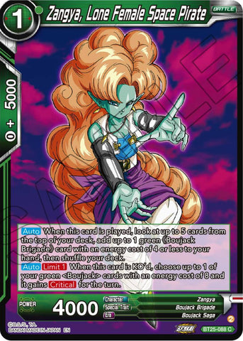Zangya, Lone Female Space Pirate (BT25-088) [Legend of the Dragon Balls]