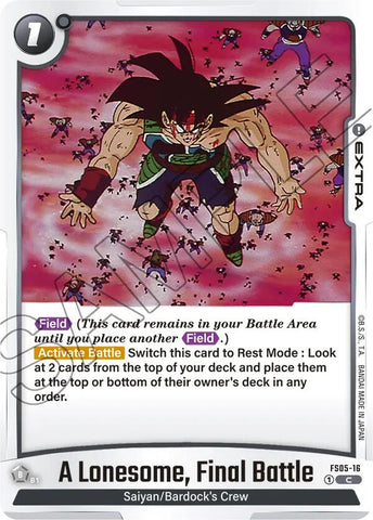 A Lonesome, Final Battle [Starter Deck: Bardock]