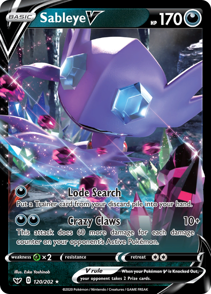 Sableye V - SWSH01: Sword & Shield Base Set [ULTRA RARE]